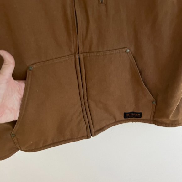 Smith and Rogue Men's Canvas Original Reversible Vest Sherpa Pockets - Picture 3 of 8